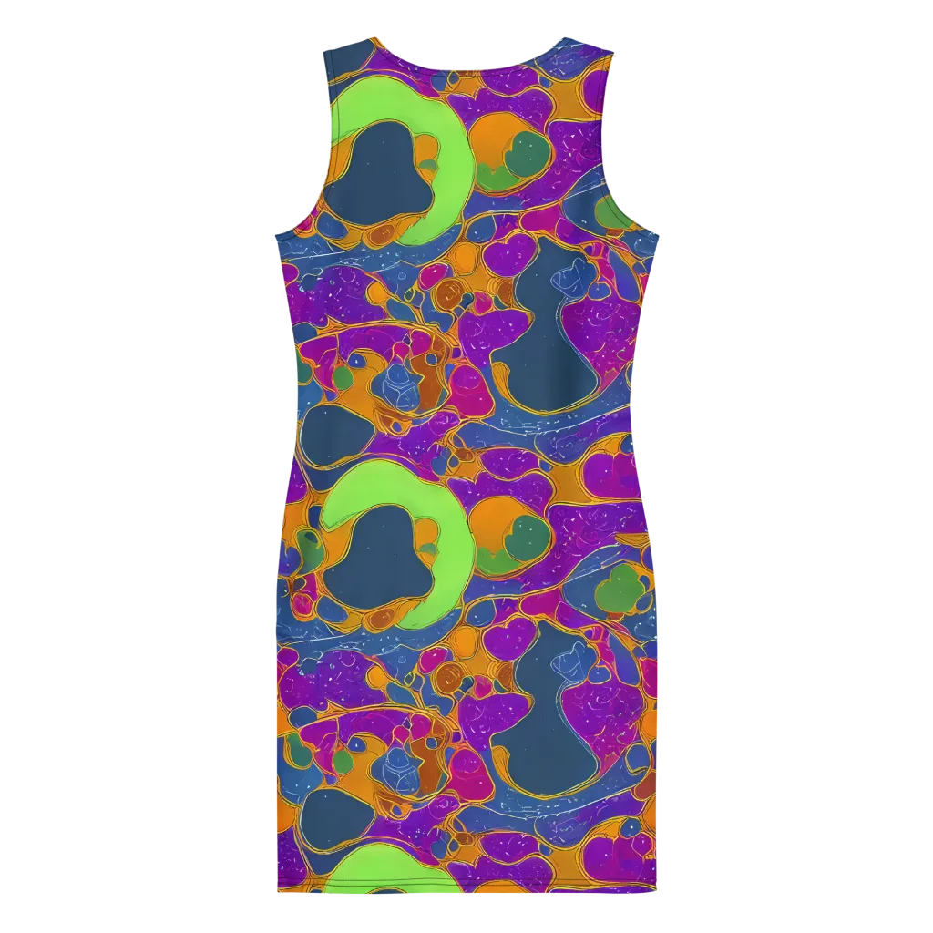Vivid Bioform on Bodycon Dress — Back