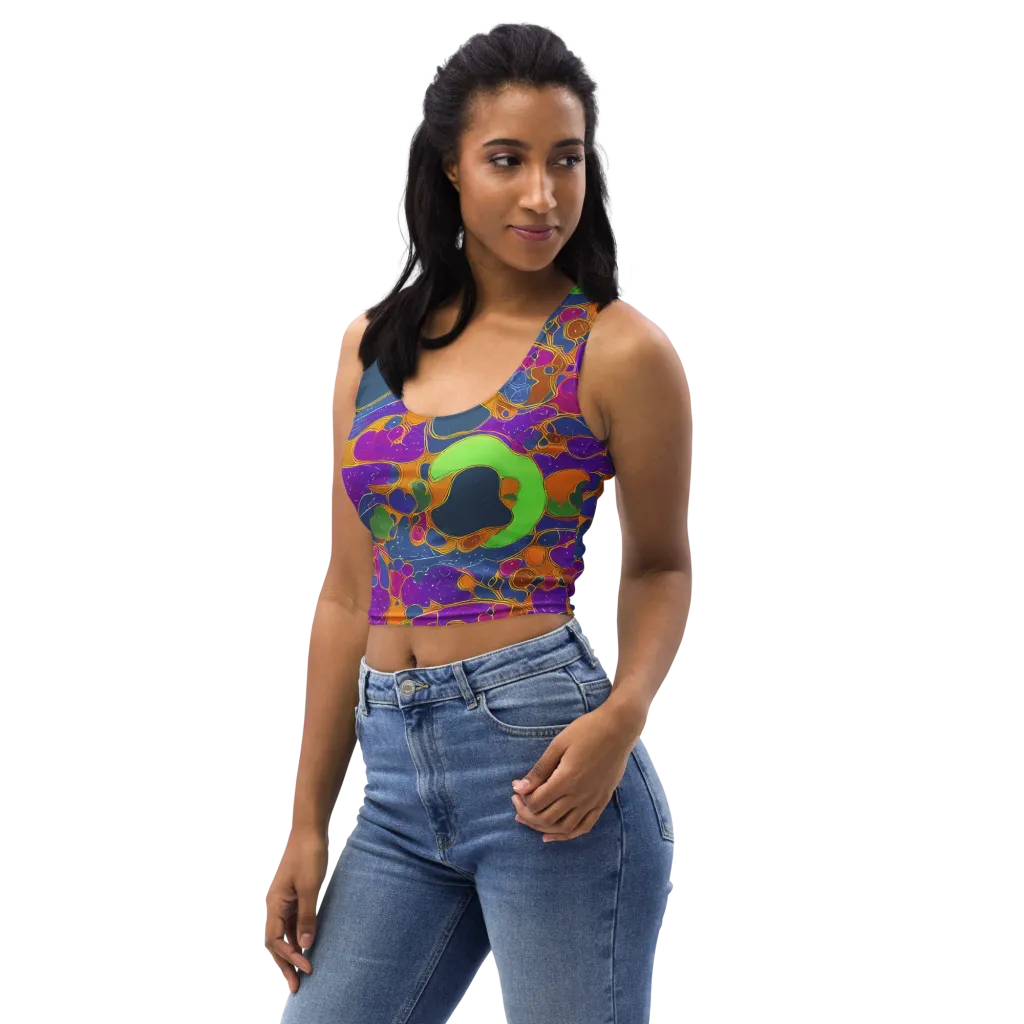 Vivid Bioform on Crop Top — Left Front
