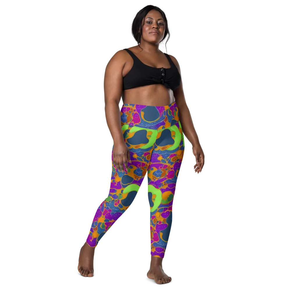 Vivid Bioform on Leggings with Pockets — Front