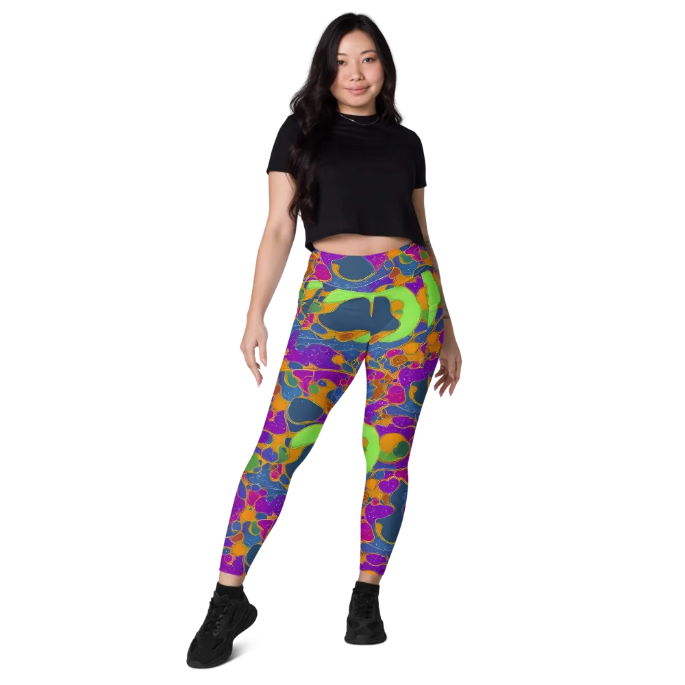 Vivid Bioform on Leggings with Pockets — Front