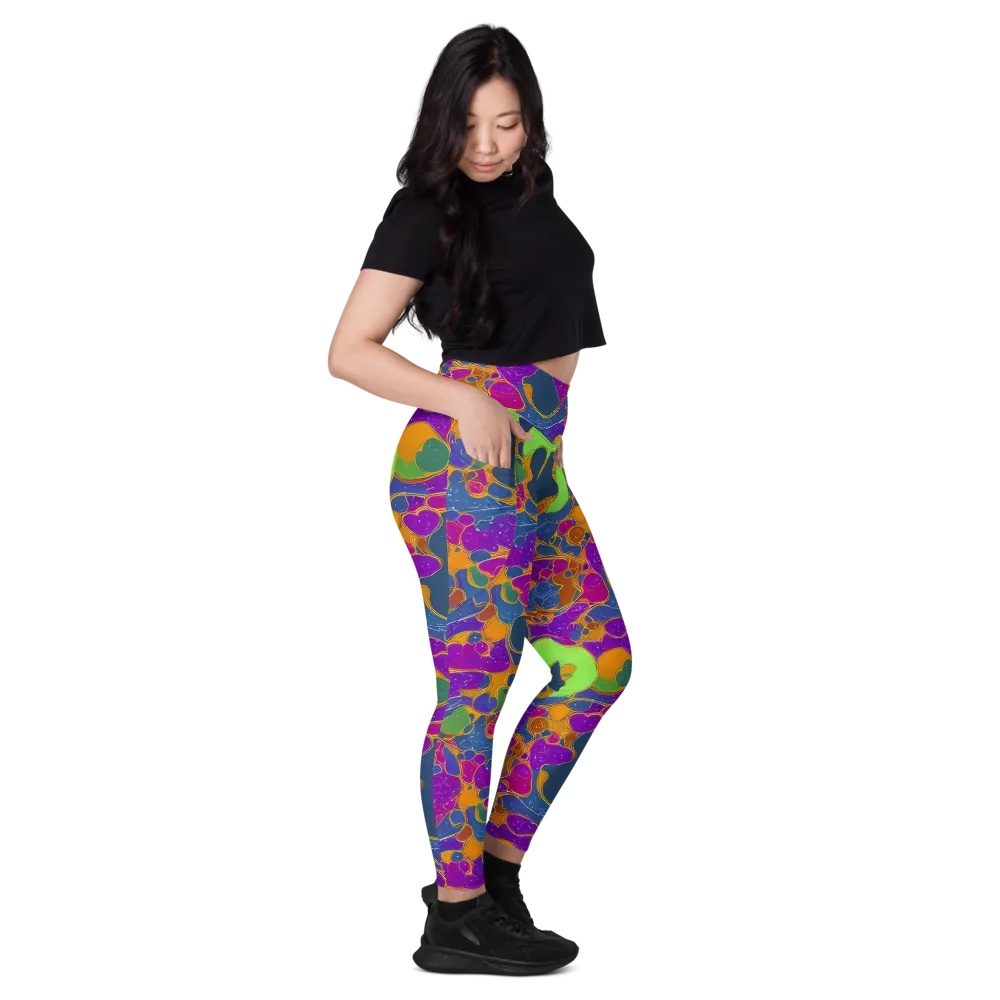 Vivid Bioform on Leggings with Pockets — Right
