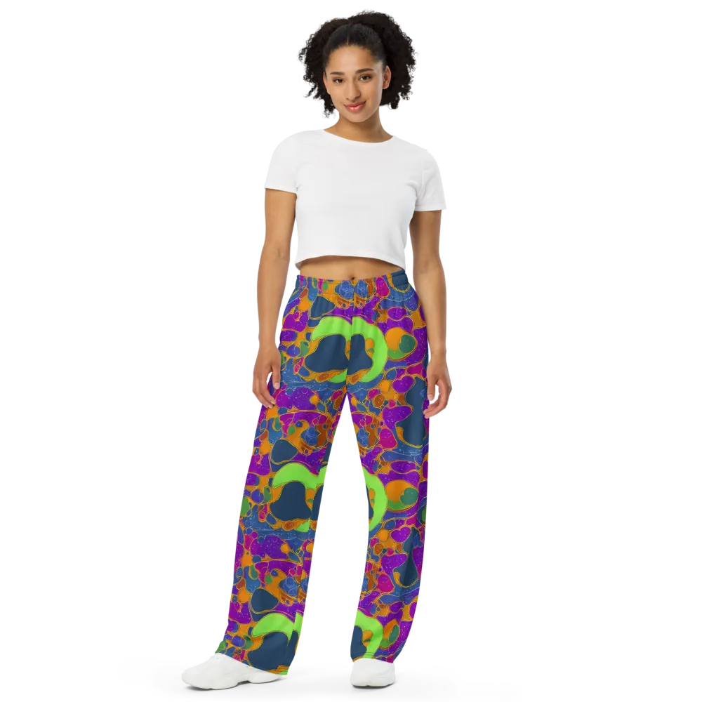 Vivid Bioform on Wide-Leg Pants — Front