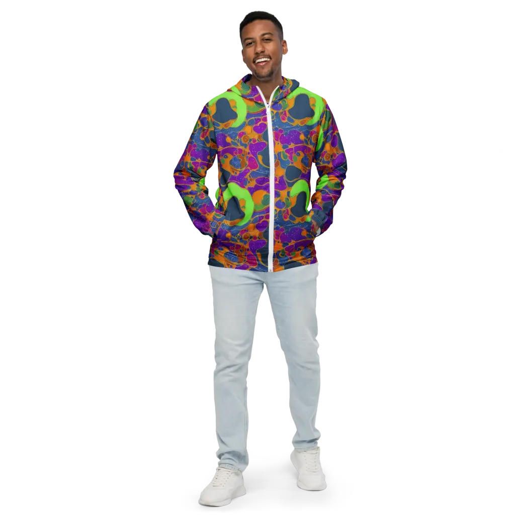 Vivid Bioform on Men's Windbreaker — Front