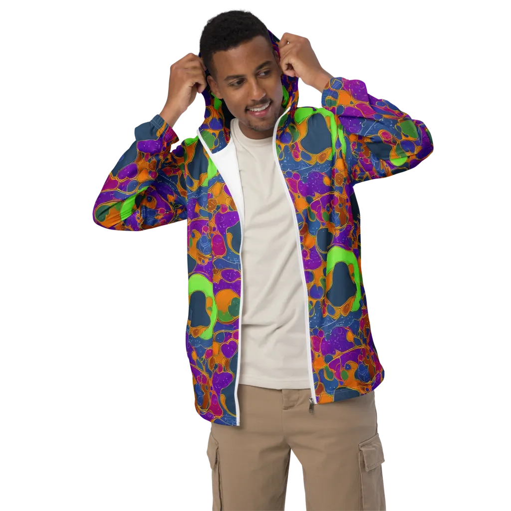 Vivid Bioform on Men's Windbreaker — Front