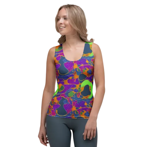 Vivid Bioform on a Women's Tank Top