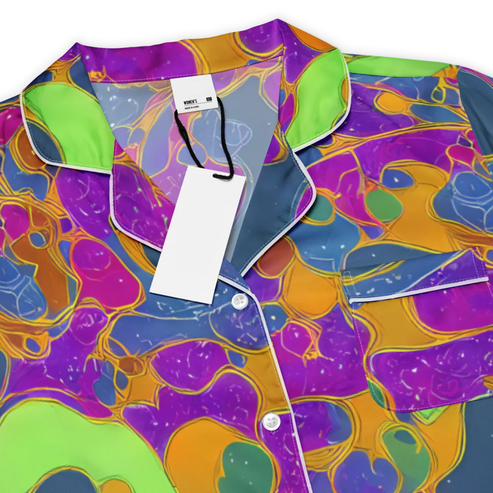 Vivid Bioform on Women's Short Sleeve Pajama Top — Product details