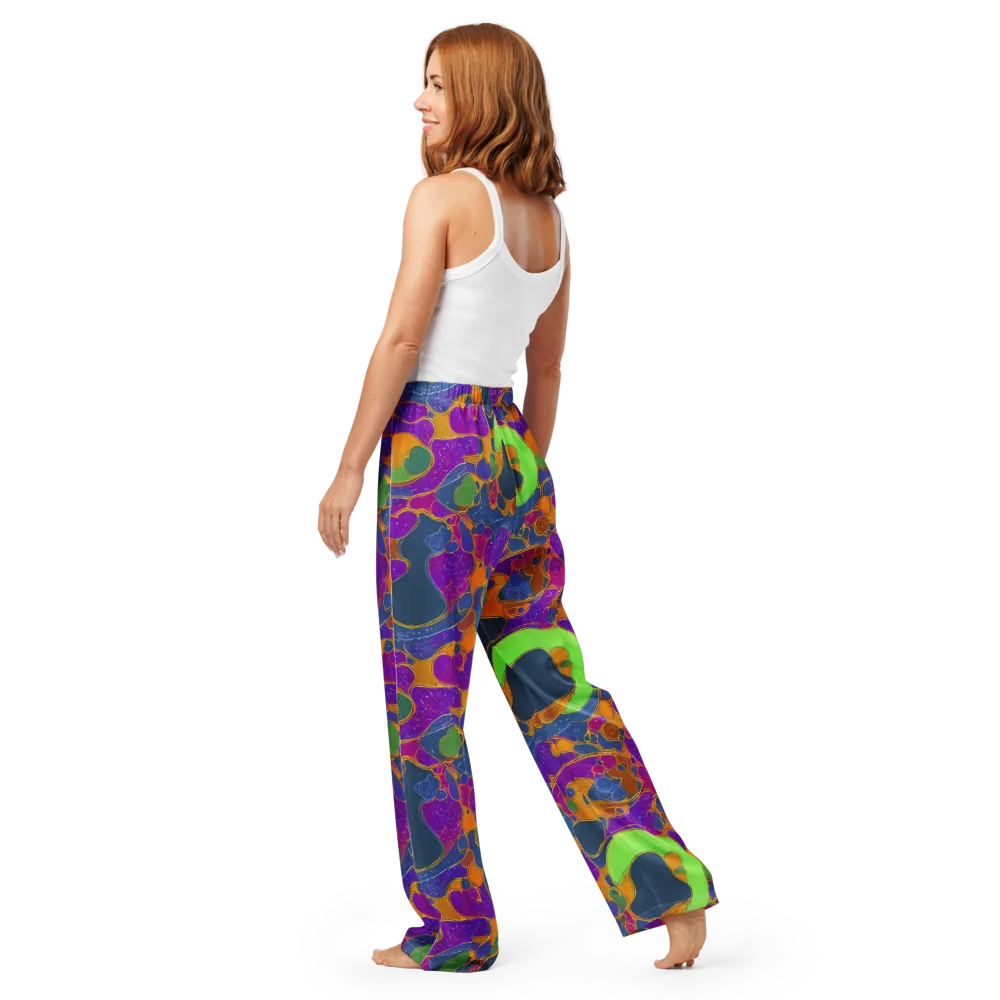 Vivid Bioform on Women's Pajama Pants — Back