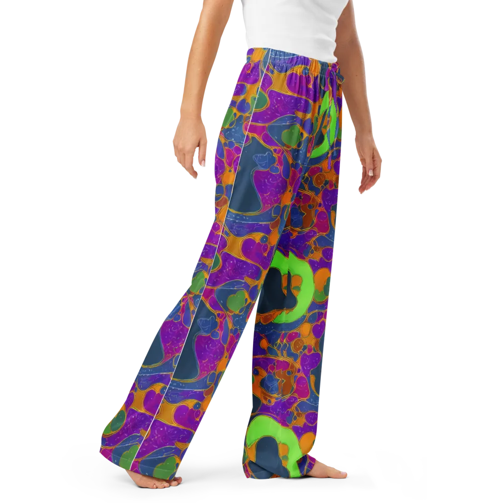 Vivid Bioform on Women's Pajama Pants — Right Front