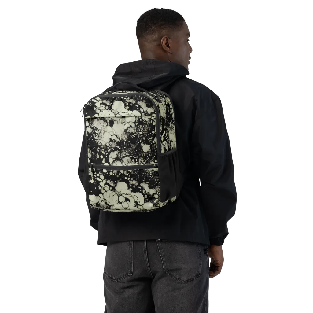 Inkstone Bloom on Utility Backpack — Back