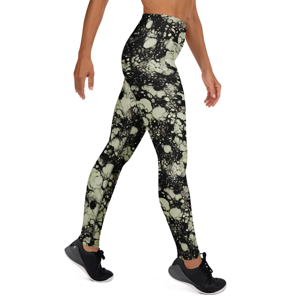 Inkstone Bloom on Yoga Leggings — Right