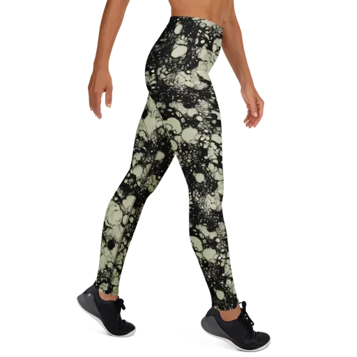 Inkstone Bloom on a Yoga Leggings