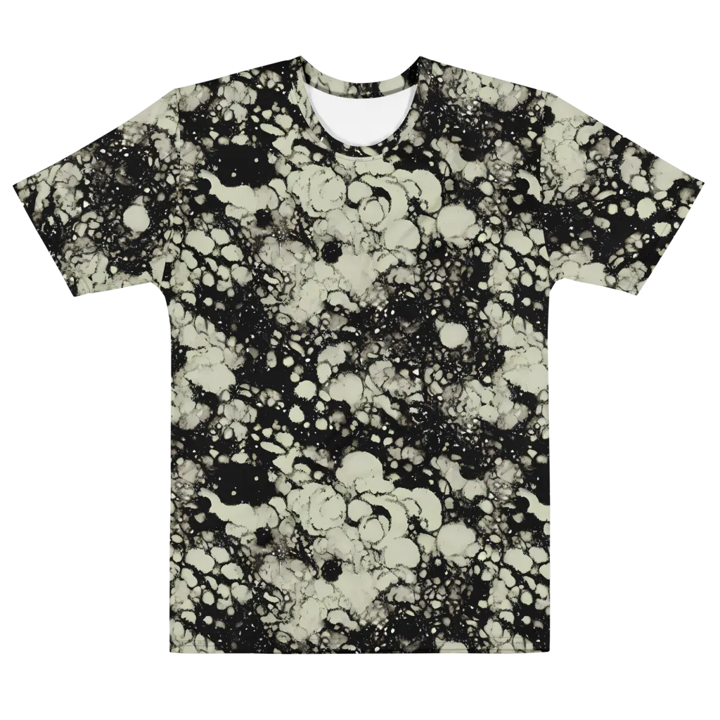 Inkstone Bloom on Men's Cotton Crew Neck T-Shirt — Front