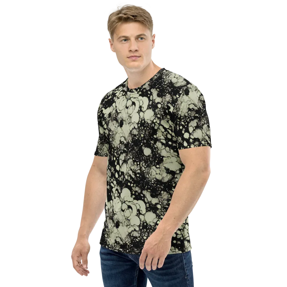 Inkstone Bloom on Men's Crew Neck T-Shirt — Left