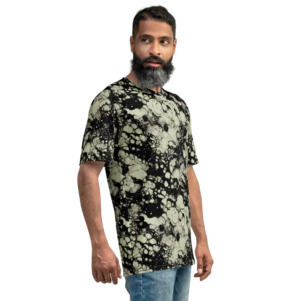 Inkstone Bloom on Men's Crew Neck T-Shirt — Right