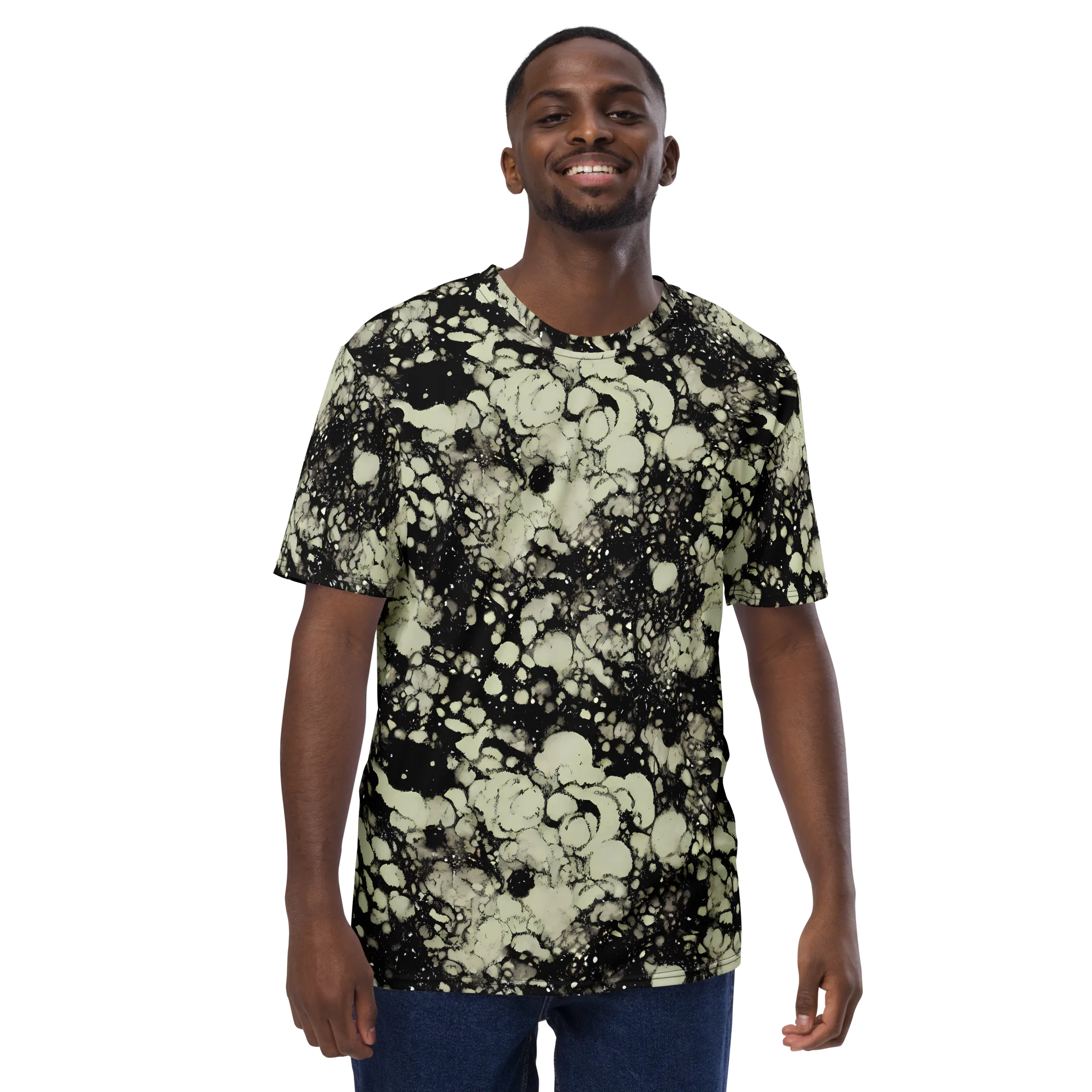 Inkstone Bloom on Men's Crew Neck T-Shirt — Front