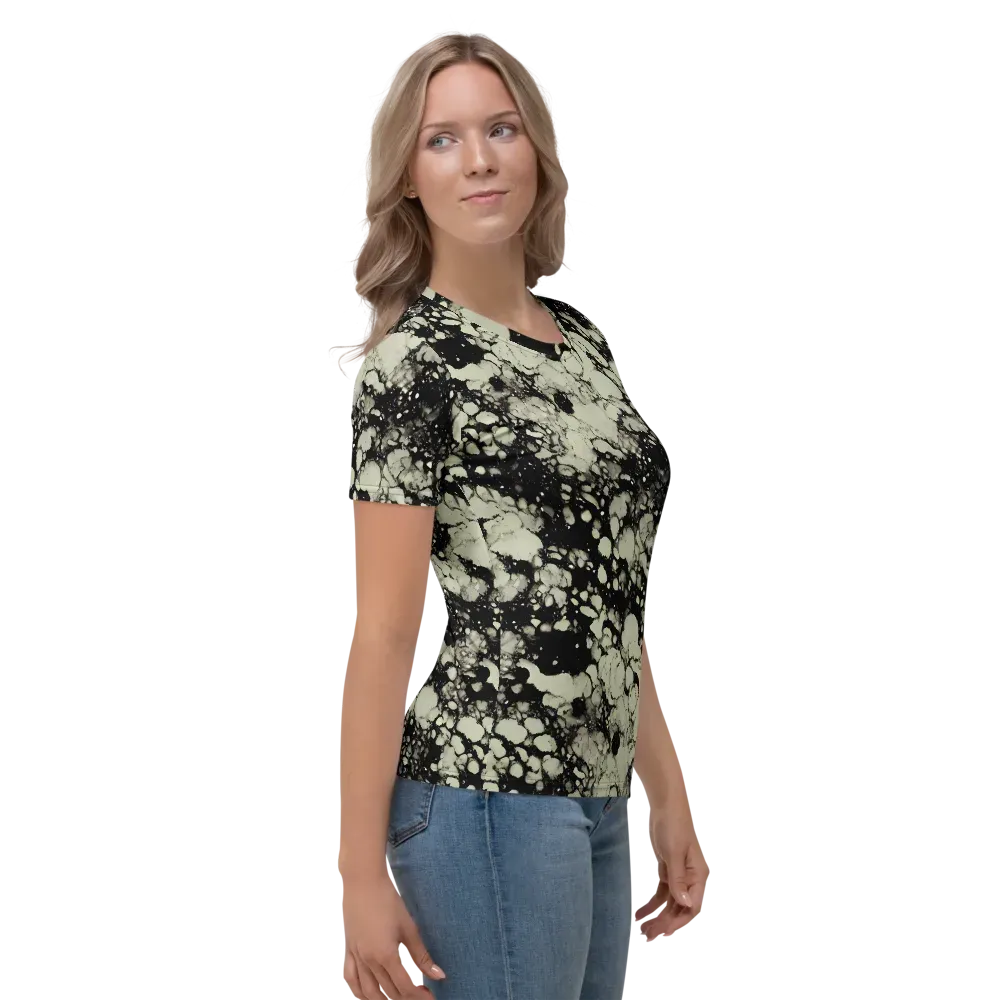 Inkstone Bloom on Women's Crew Neck T-Shirt — Right