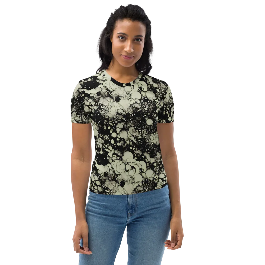 Inkstone Bloom on Women's Crew Neck T-Shirt — Front