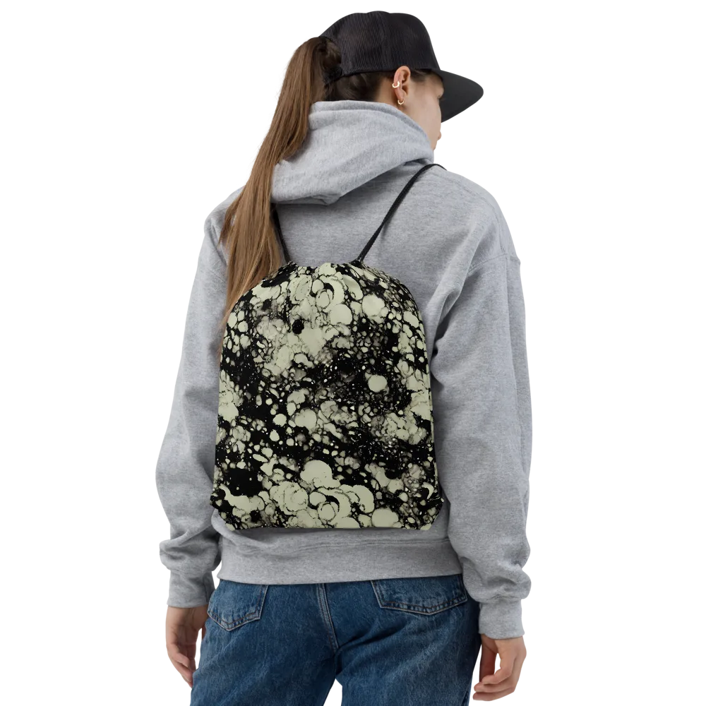 Inkstone Bloom on Drawstring Bag — Front