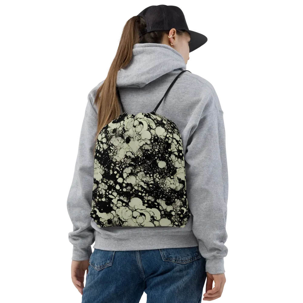 Inkstone Bloom on Drawstring Bag — Front