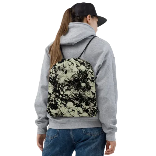 Inkstone Bloom on a Drawstring Bag