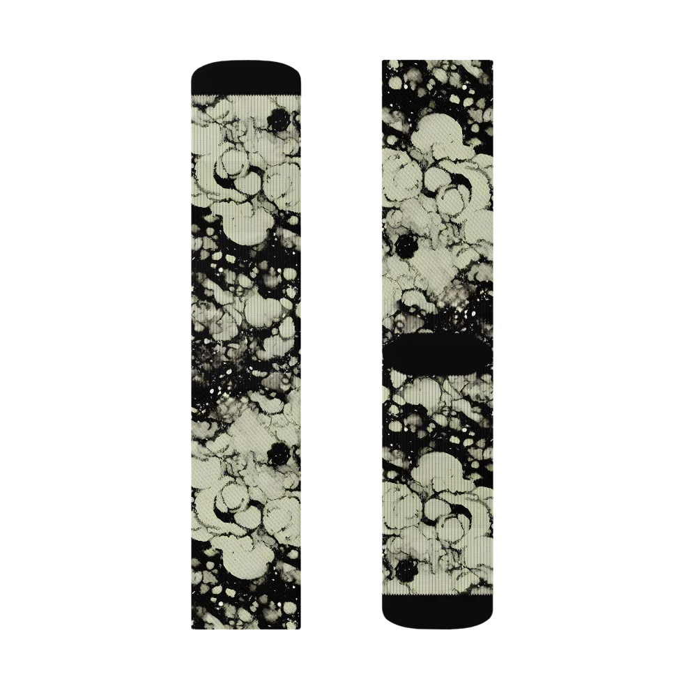 Inkstone Bloom on Socks — Left Sock