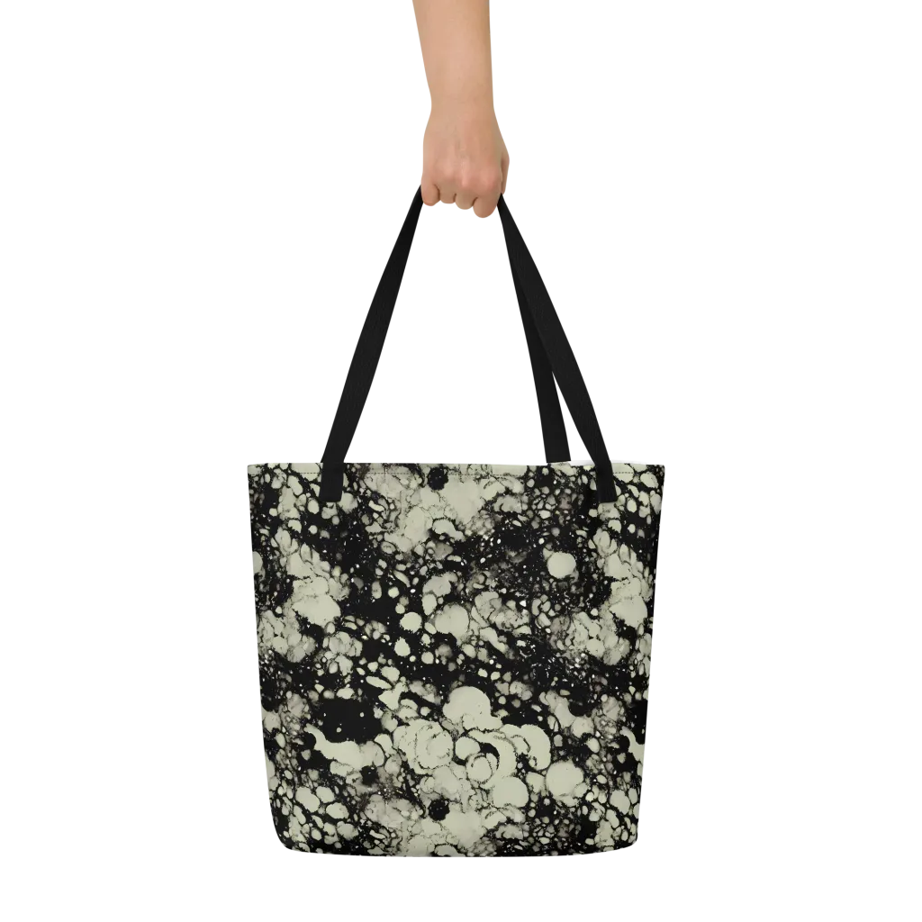 Inkstone Bloom on Large Tote Bag W/ Pocket — Front