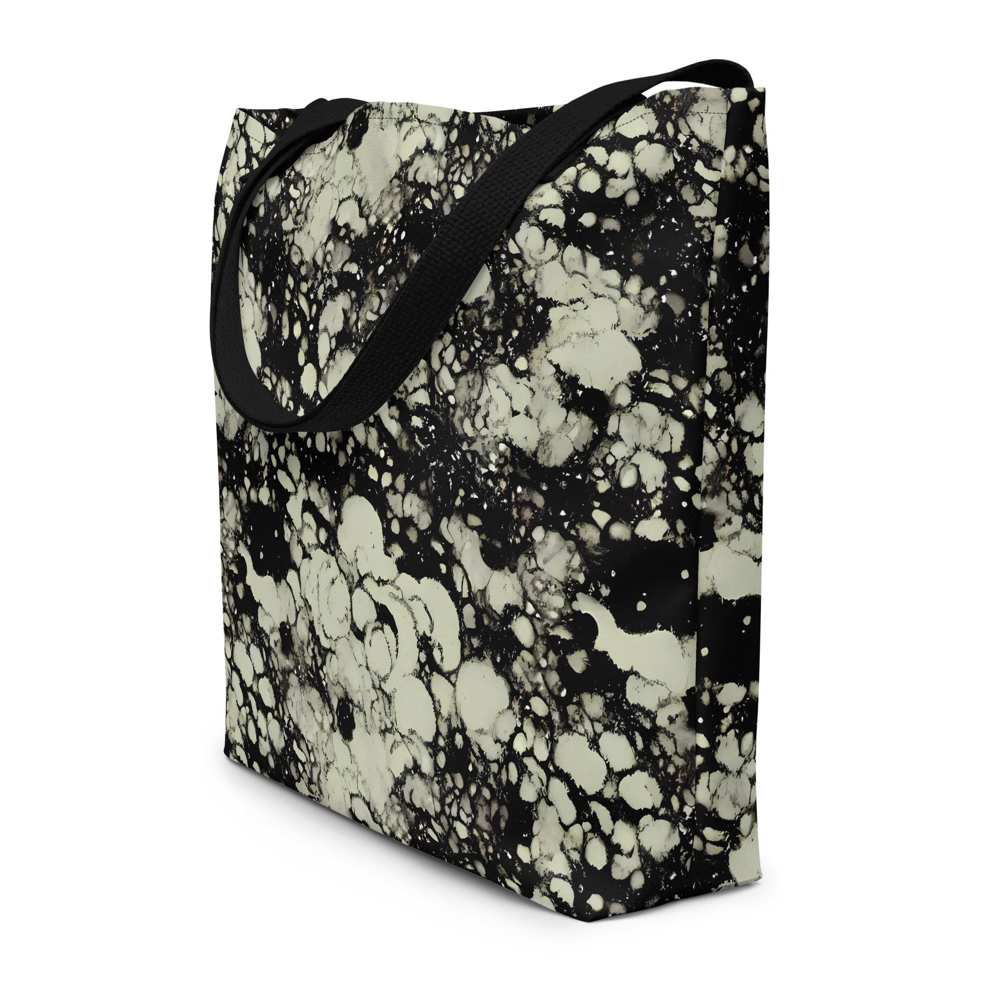 Inkstone Bloom on Large Tote Bag W/ Pocket — Front