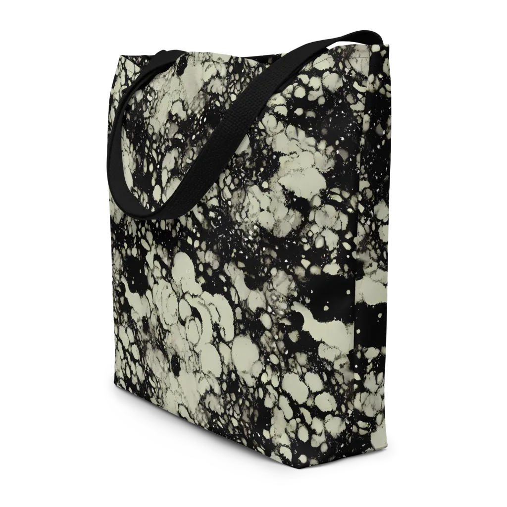 Inkstone Bloom on Large Tote Bag W/ Pocket — Front