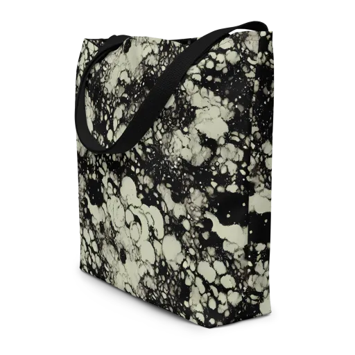 Inkstone Bloom on a Large Tote Bag W/ Pocket