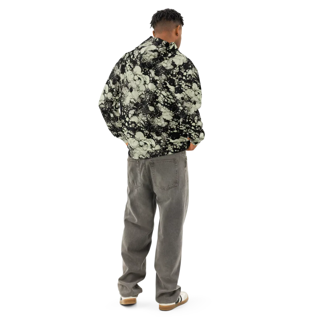Inkstone Bloom on Cotton Hoodie — Back