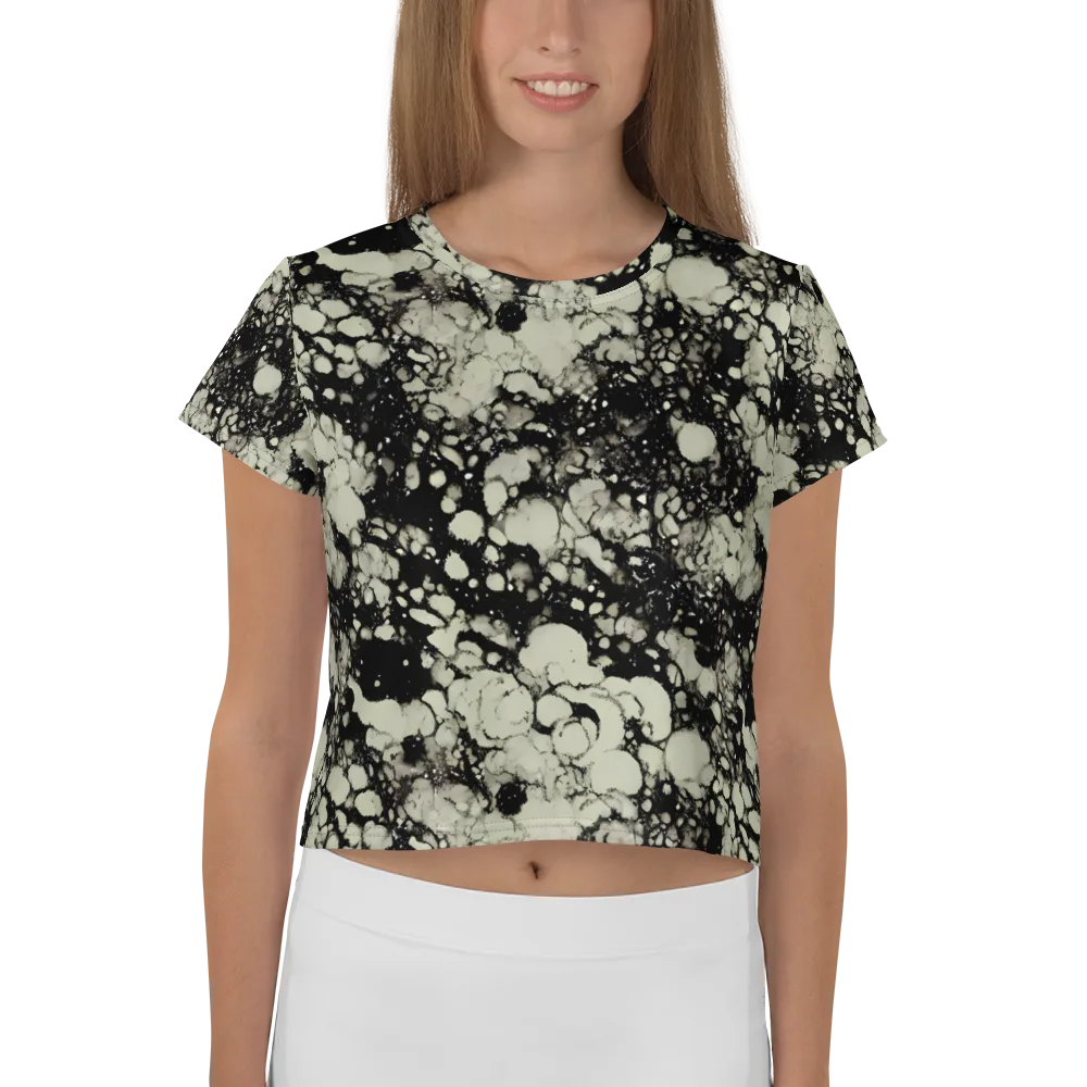Inkstone Bloom on Crop Tee — Front