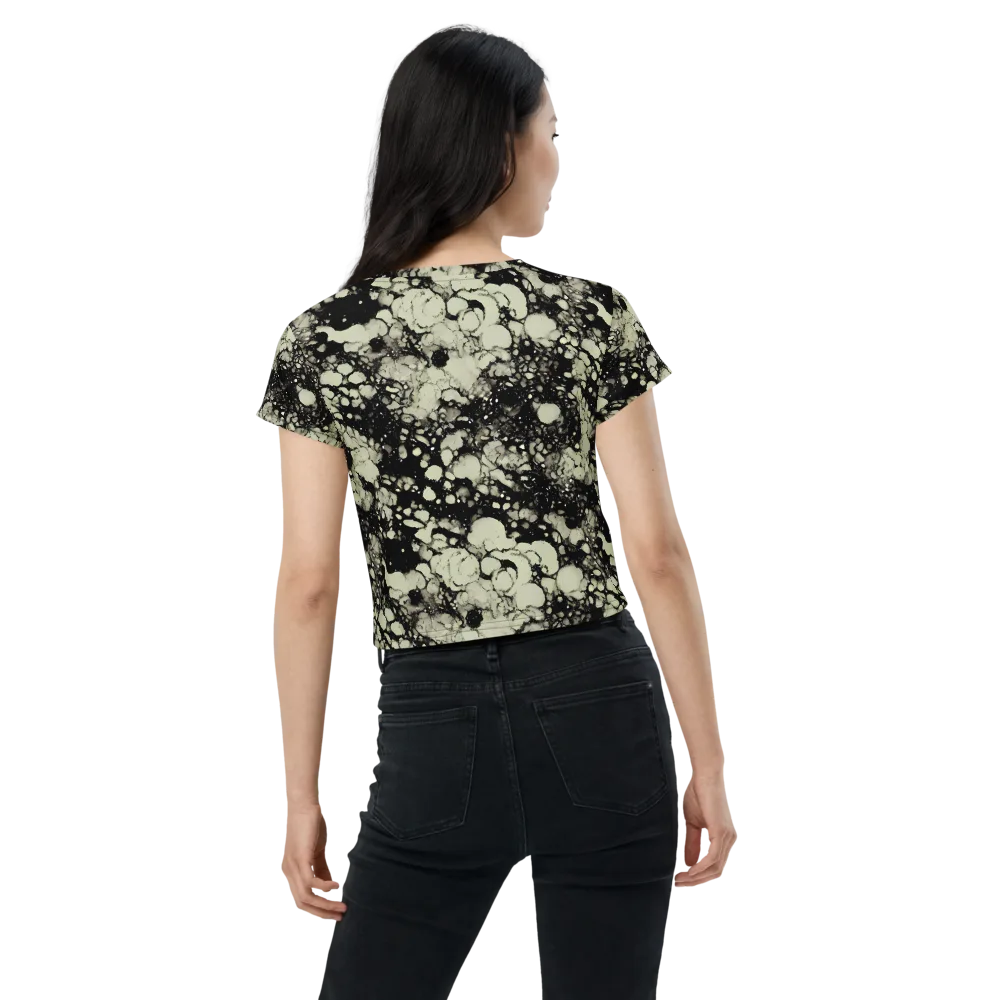 Inkstone Bloom on Crop Tee — Back