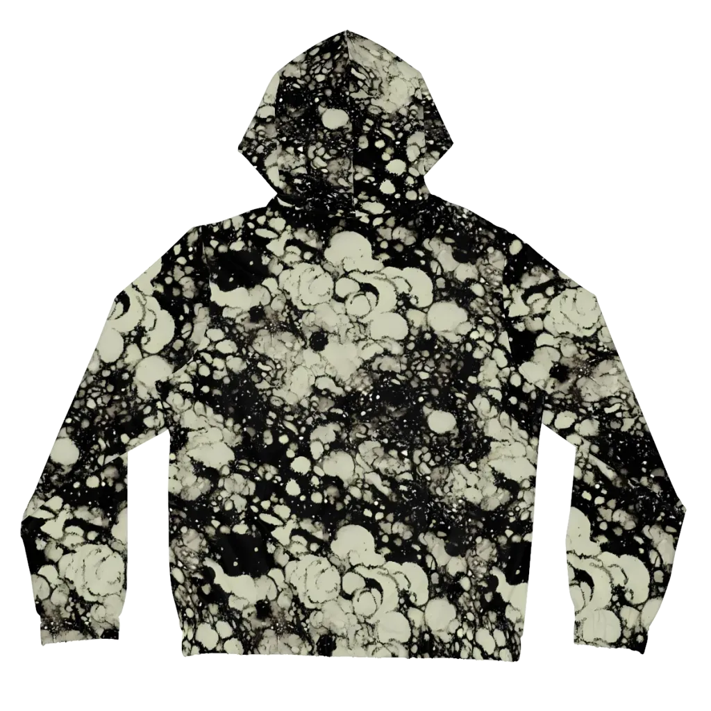 Inkstone Bloom on Women's Full-Zip Hoodie — Back