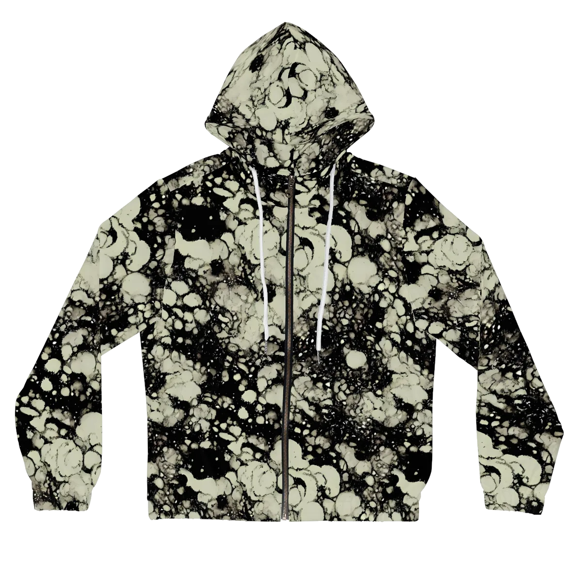 Inkstone Bloom on Women's Full-Zip Hoodie — Front