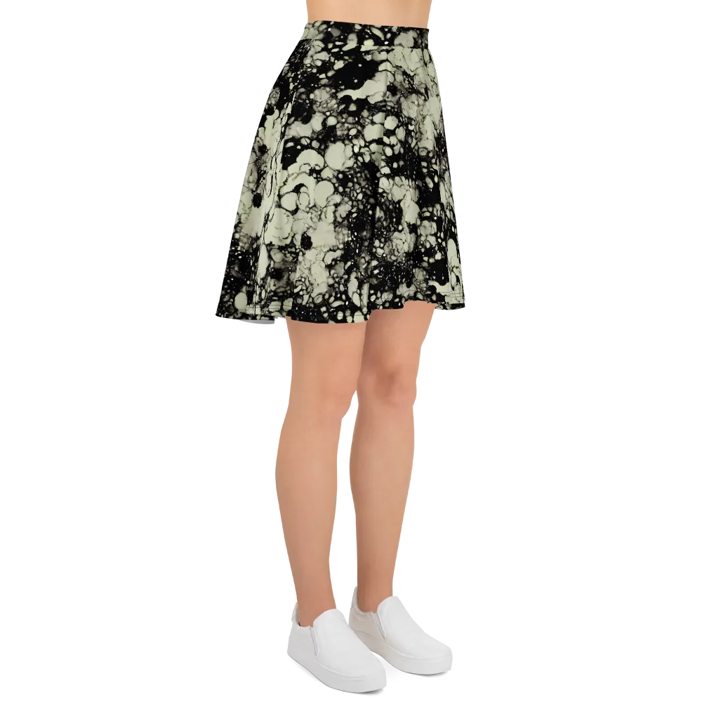 Inkstone Bloom on Skater Skirt — Right