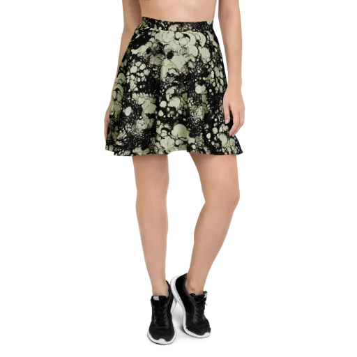 Inkstone Bloom on a Skater Skirt