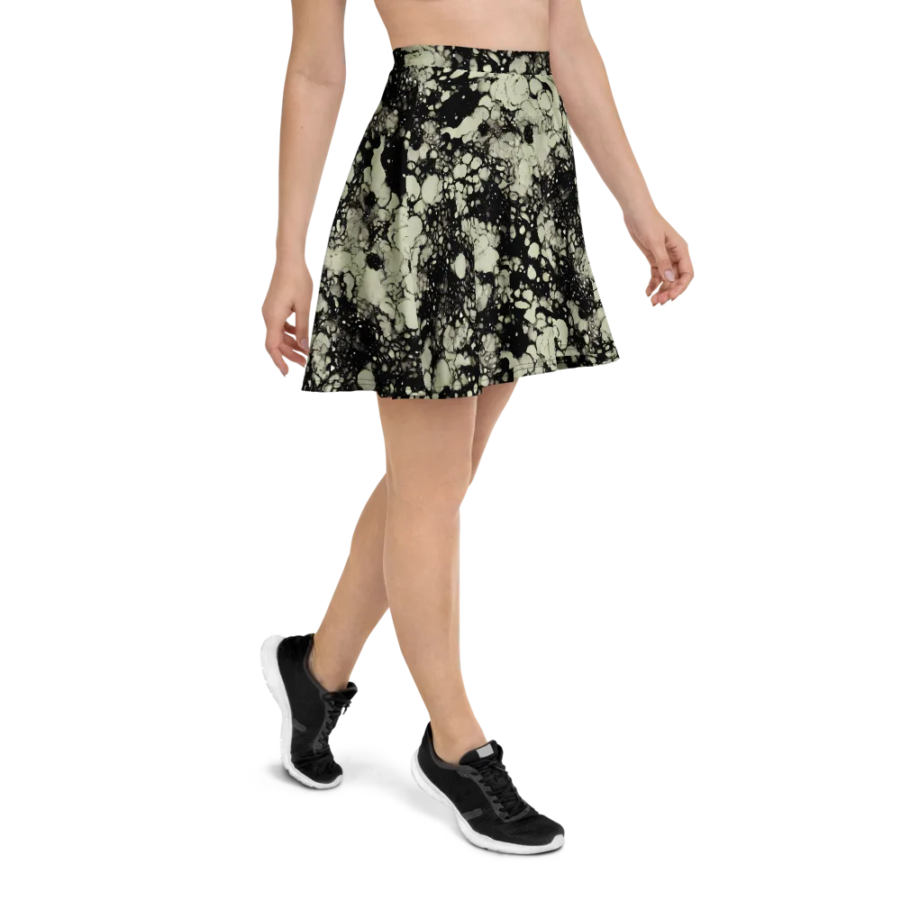 Inkstone Bloom on Skater Skirt — Right