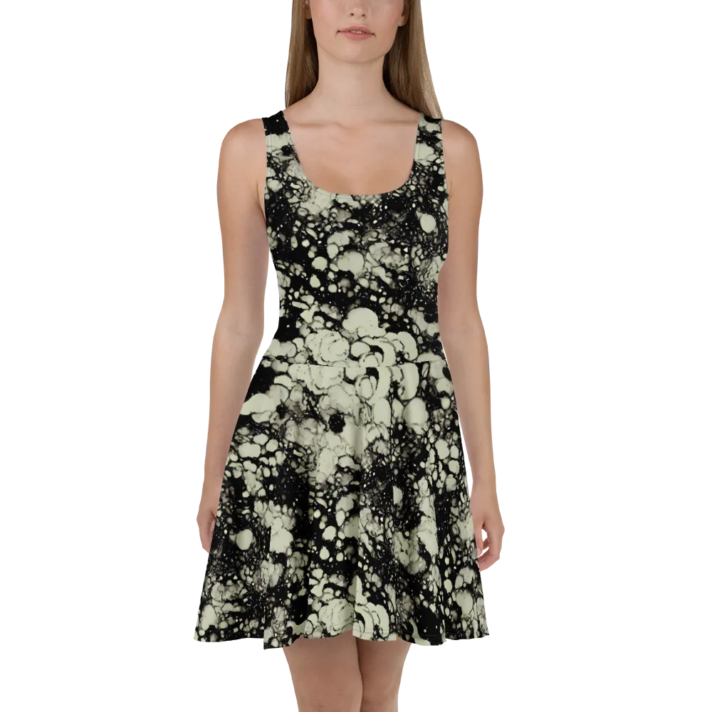 Inkstone Bloom on Skater Dress — Front