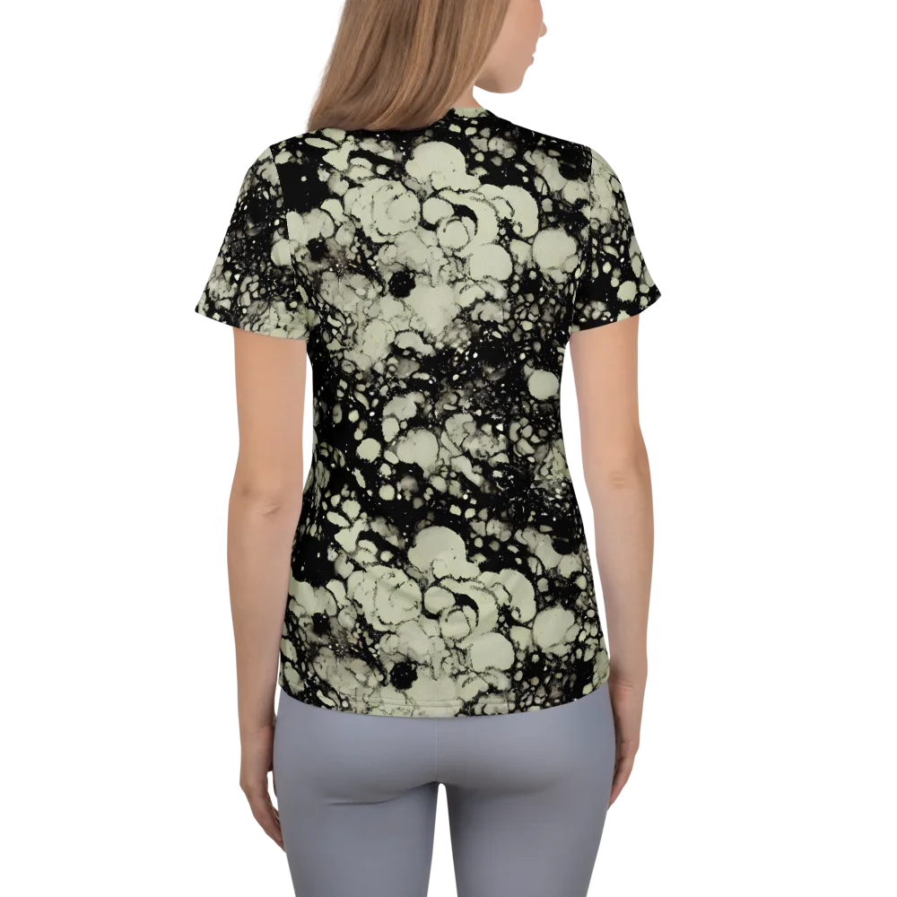 Inkstone Bloom on Women's Athletic T-Shirt — Back