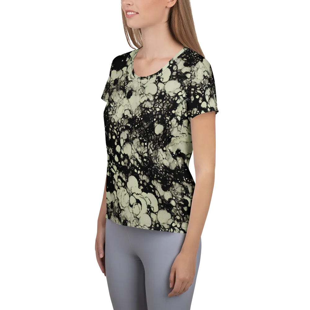 Inkstone Bloom on Women's Athletic T-Shirt — Left