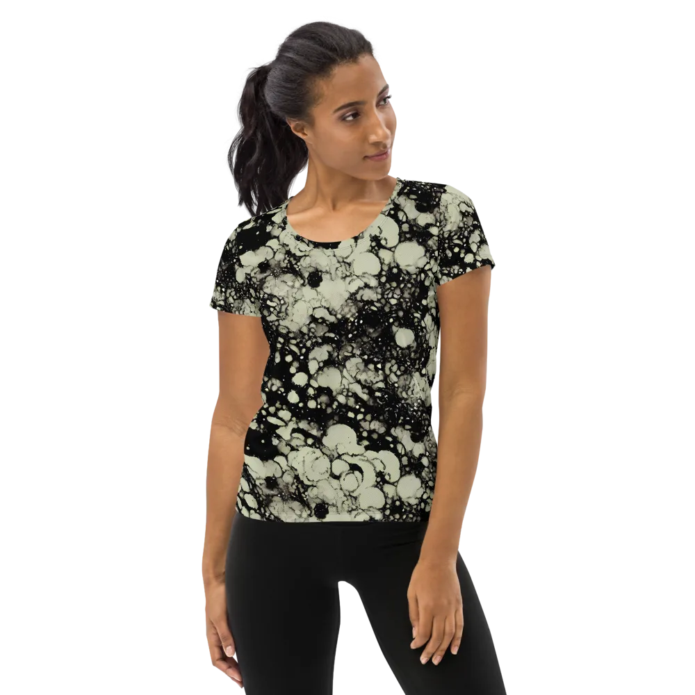 Inkstone Bloom on Women's Athletic T-Shirt — Front
