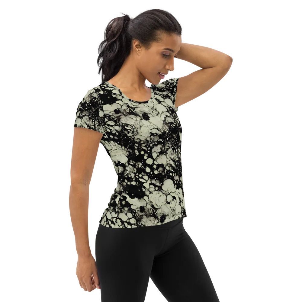 Inkstone Bloom on Women's Athletic T-Shirt — Right