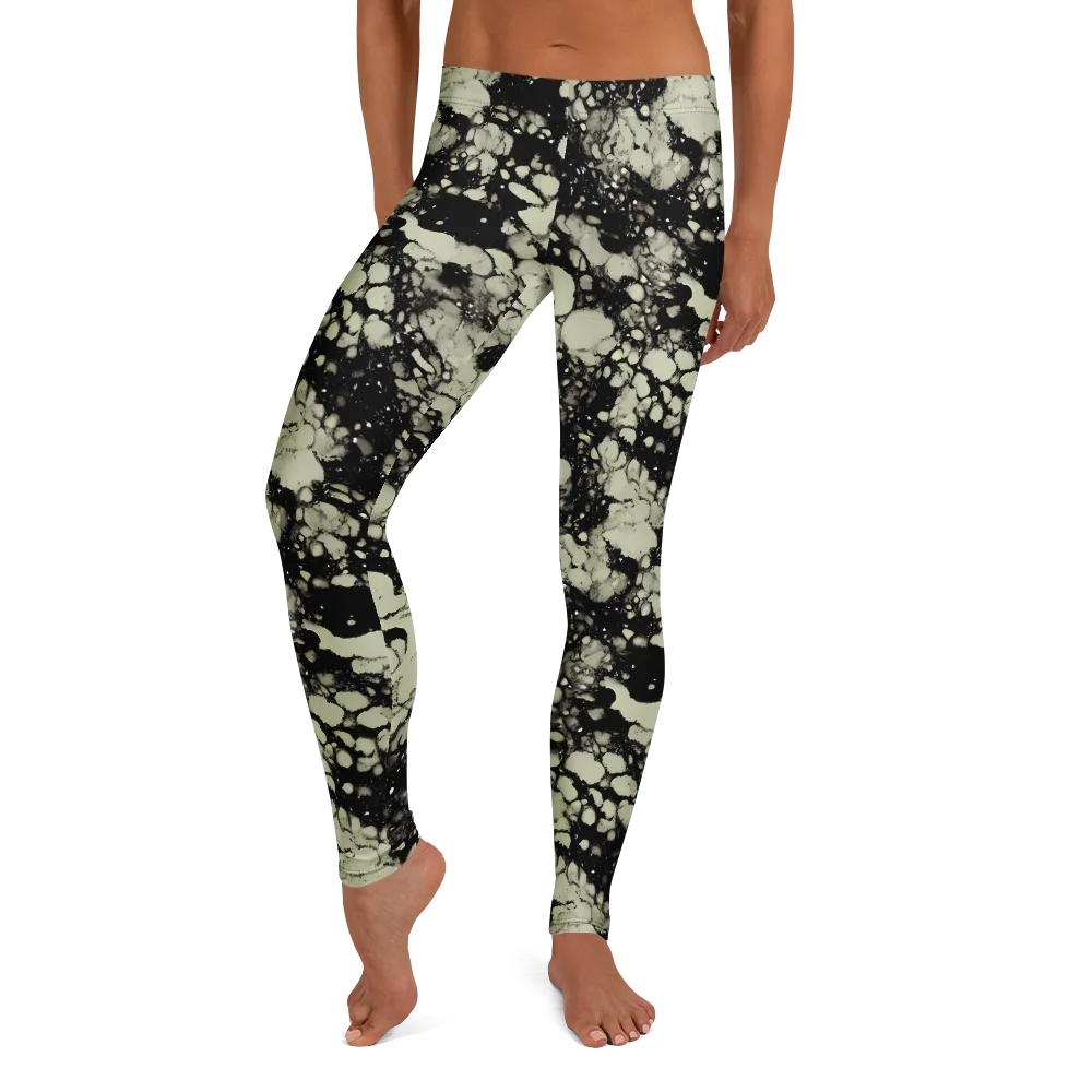 Inkstone Bloom on Leggings — Front