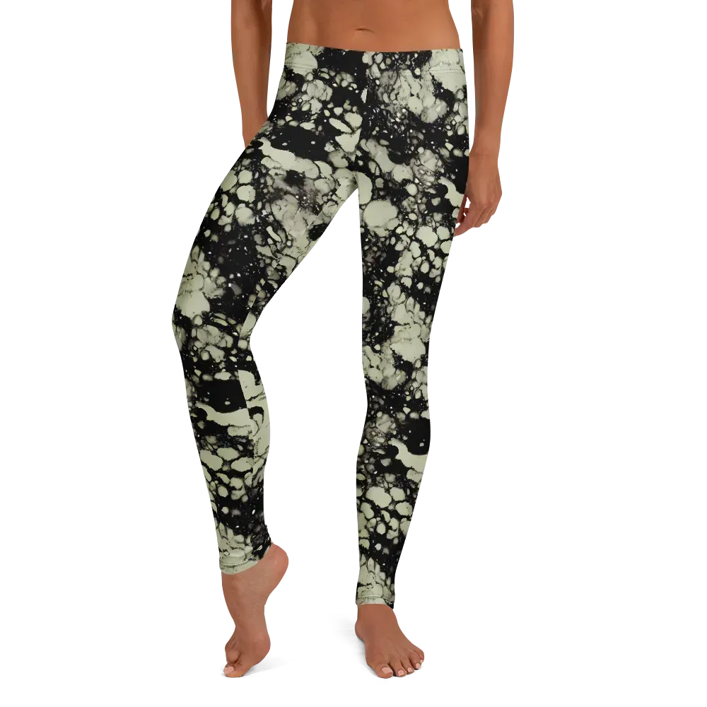 Inkstone Bloom on Leggings — Front