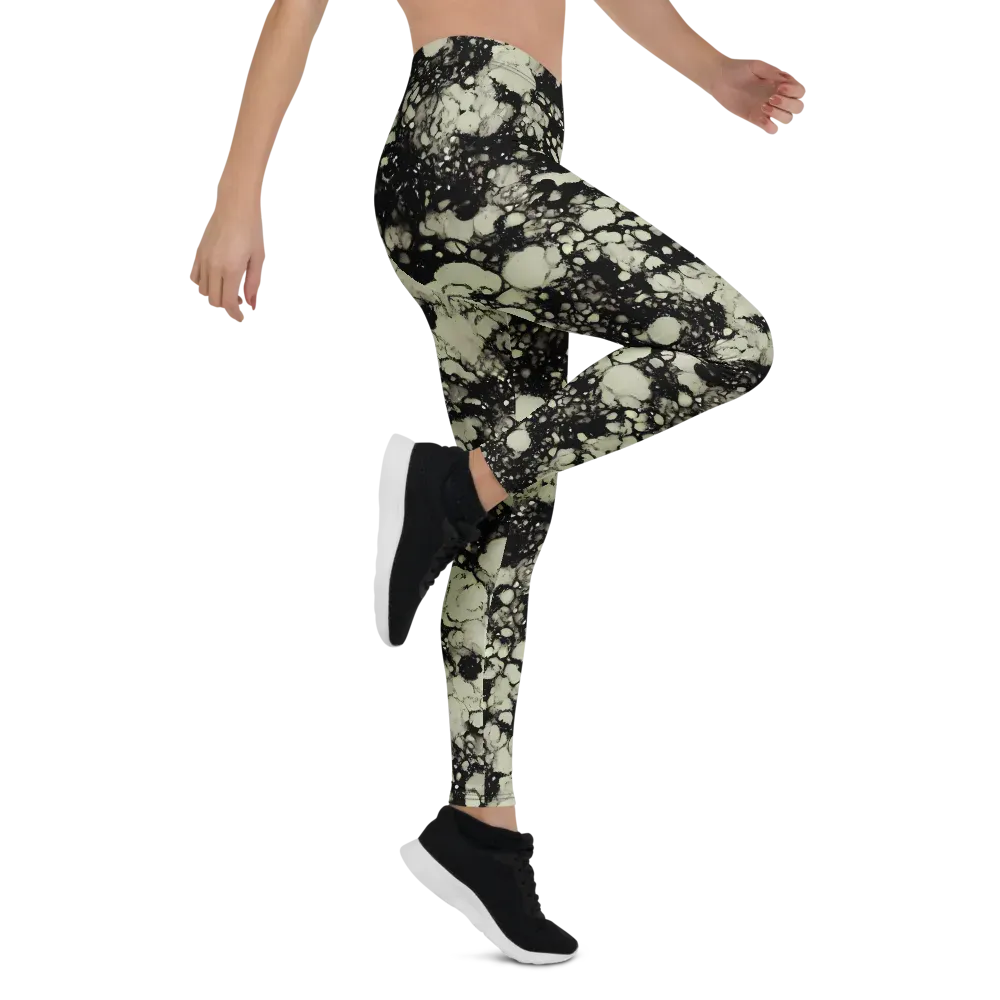 Inkstone Bloom on Leggings — Right