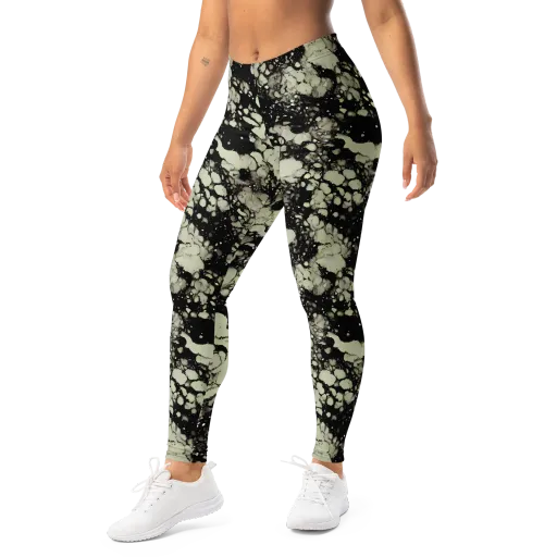 Inkstone Bloom on a Leggings