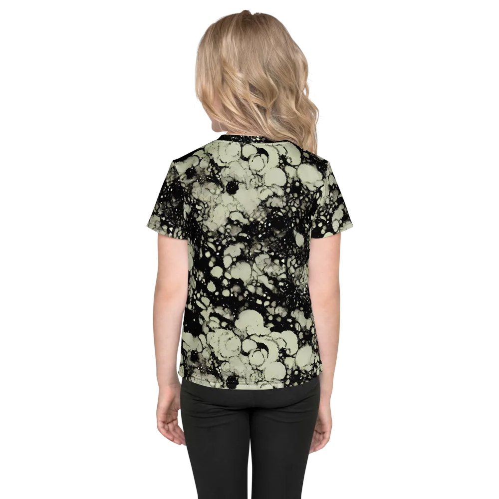 Inkstone Bloom on Kids Crew Neck T-Shirt — Back