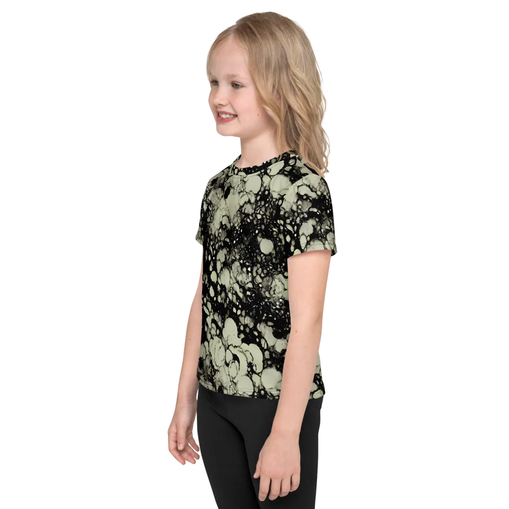 Inkstone Bloom on Kids Crew Neck T-Shirt — Left