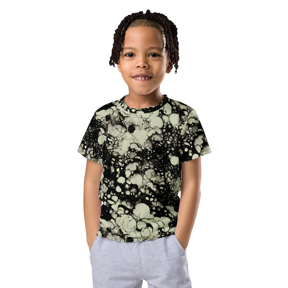 Inkstone Bloom on Kids Crew Neck T-Shirt — Front
