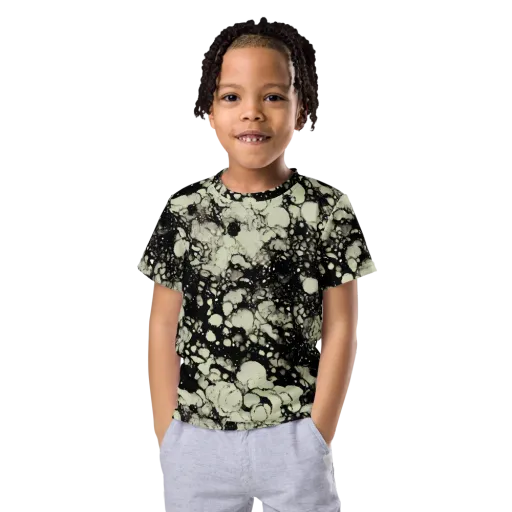 Inkstone Bloom on a Kids Crew Neck T-Shirt